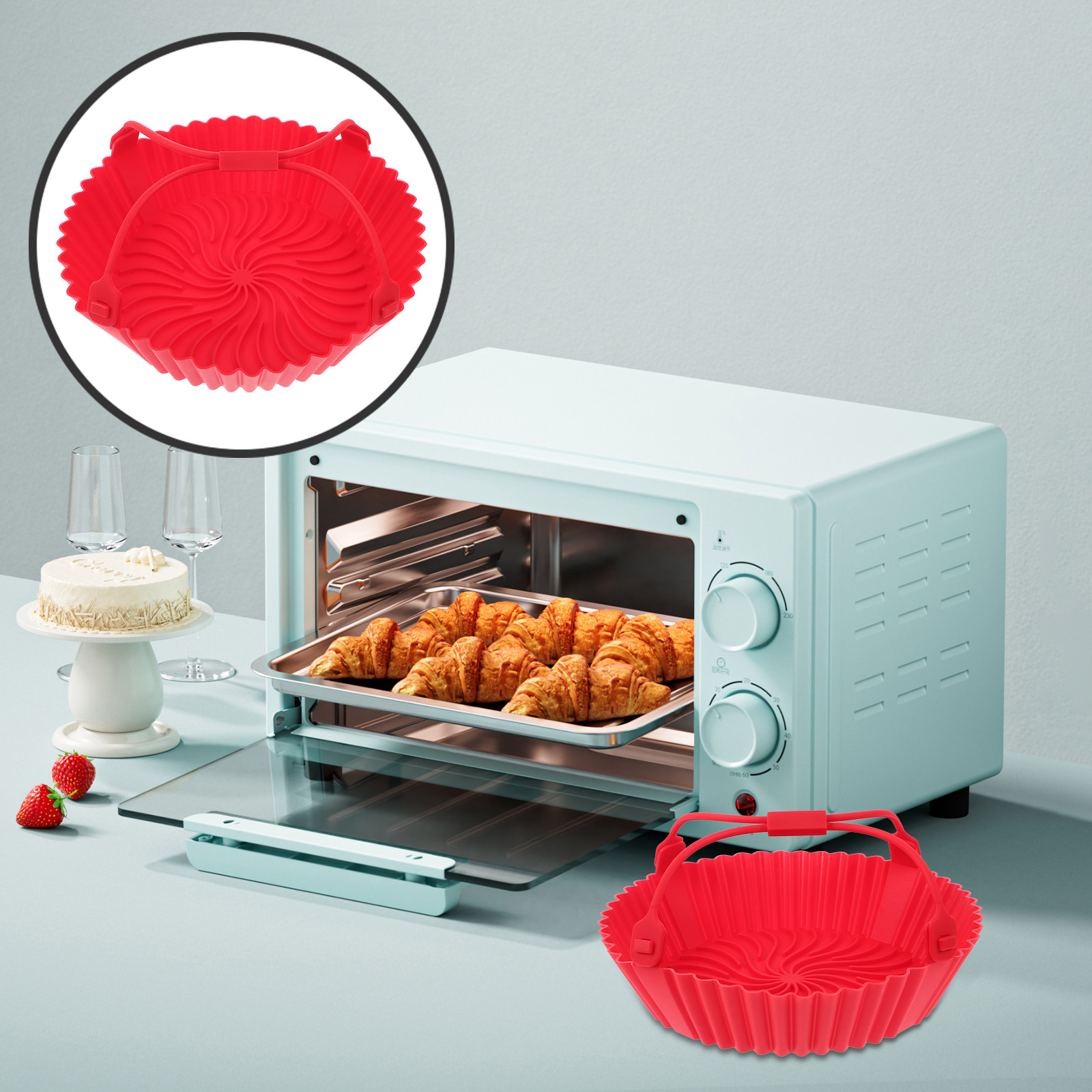 Air Fryer Silicone Tray Heat R - đánh giá và giá Air Fryer