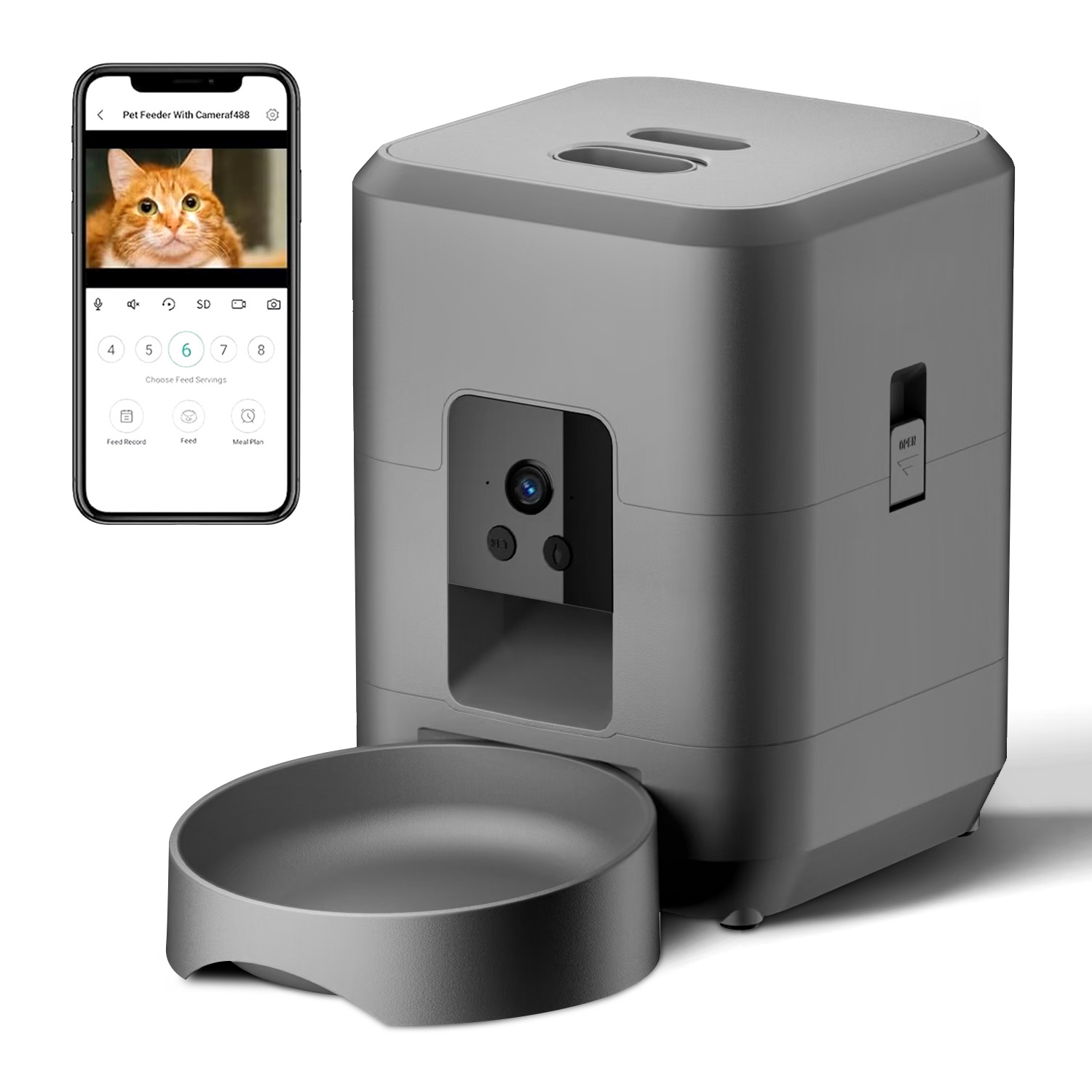 Cat Automatic Feeder With Came - đánh giá và giá Kitchen Appliances Video
