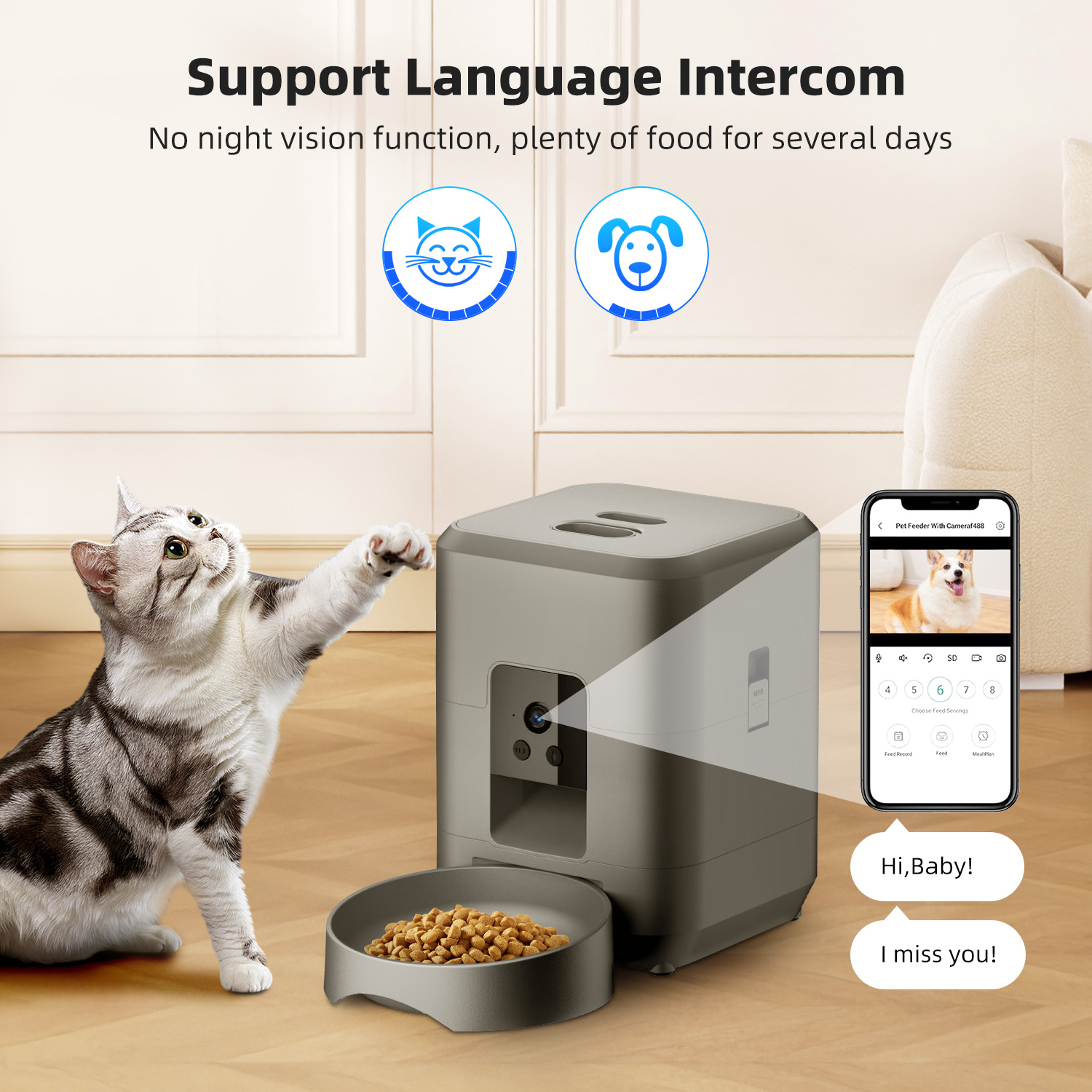 Cat Automatic Feeder With Came - đánh giá và giá Kitchen Appliances Video